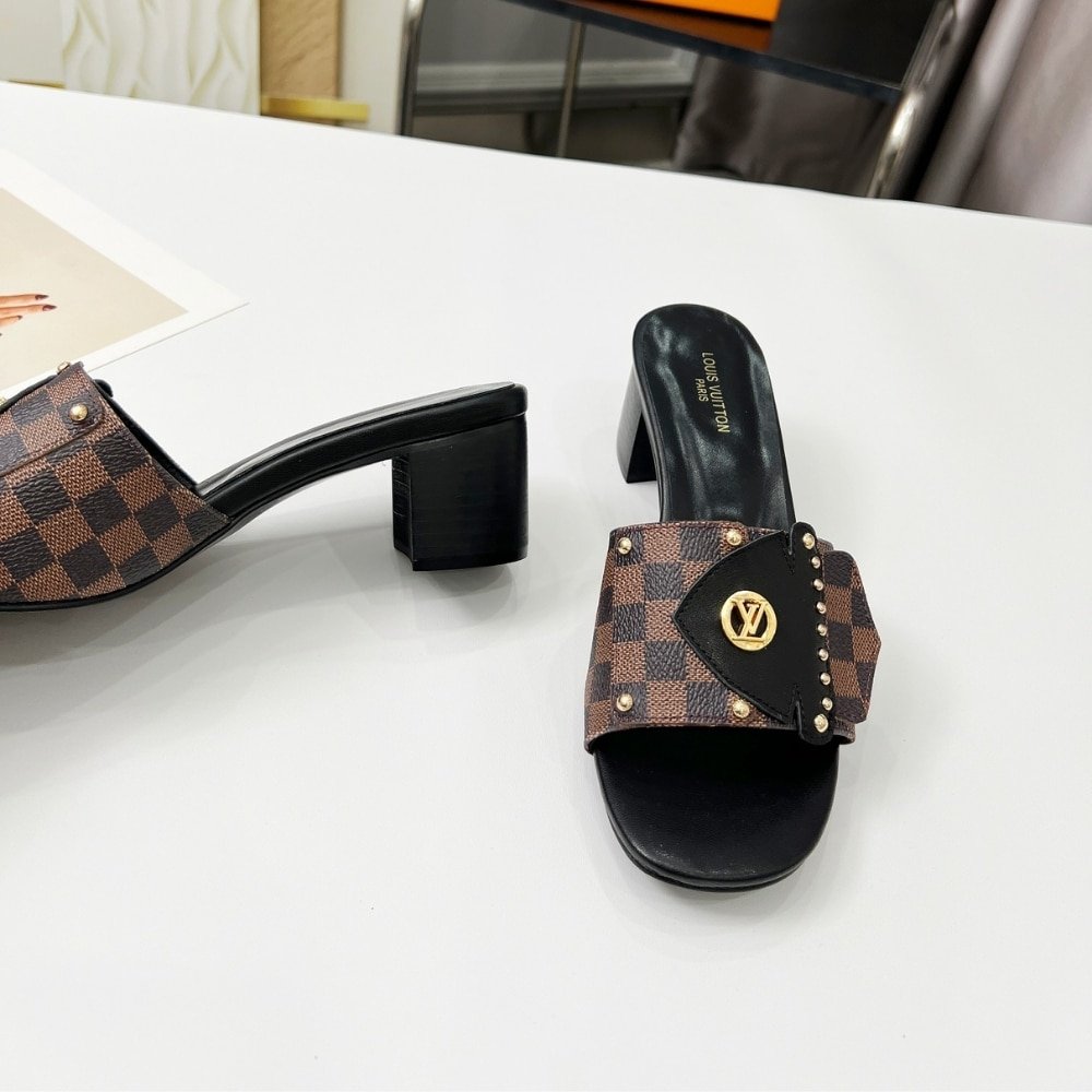 L0vis Vvtt0n Lv Frame Mules Cacao Brown 1Ahmgi