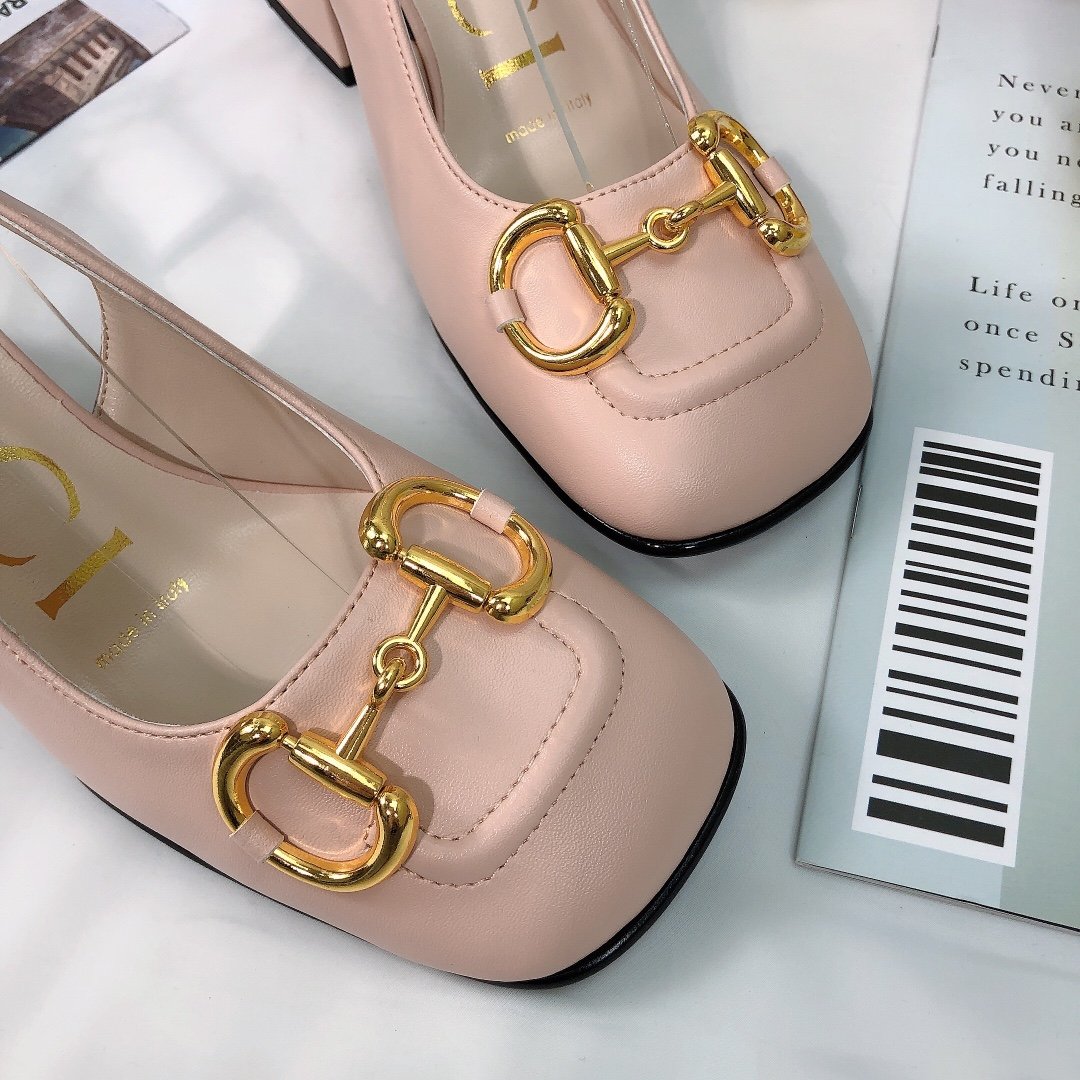Gvc*1 Women’S Mid Heel Slingback With Horsebit Light Pink ‎643892 C9D00 6705