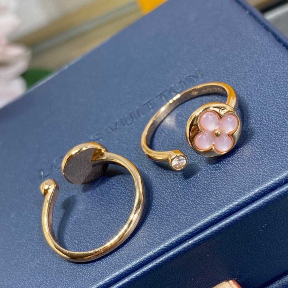 L0vis Vvtt0n Color Blossom Mini Sun Ring Pink Gold Q0S21A