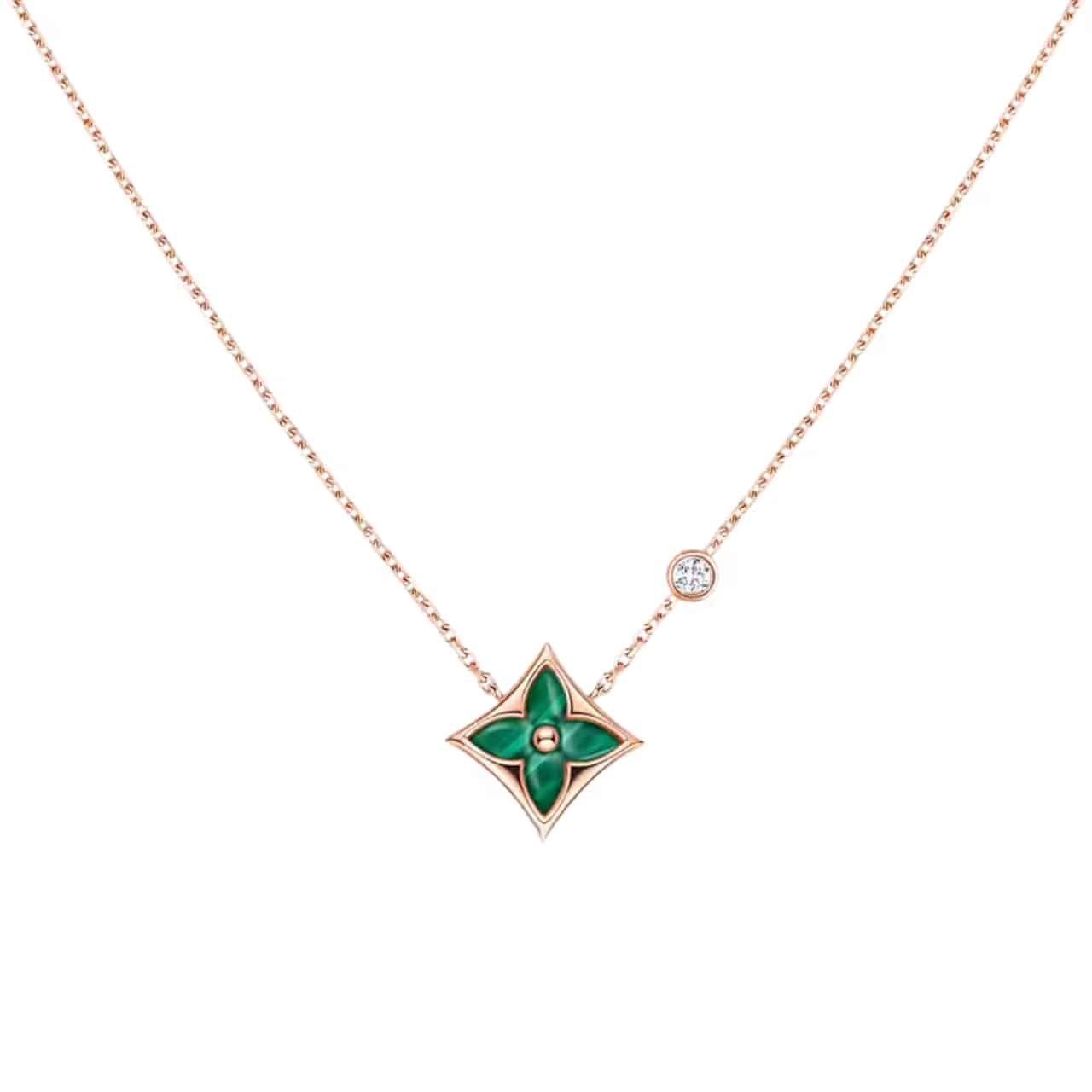 L0vis Vvtt0n Color Blossom Bb Star Necklace Green Q93894