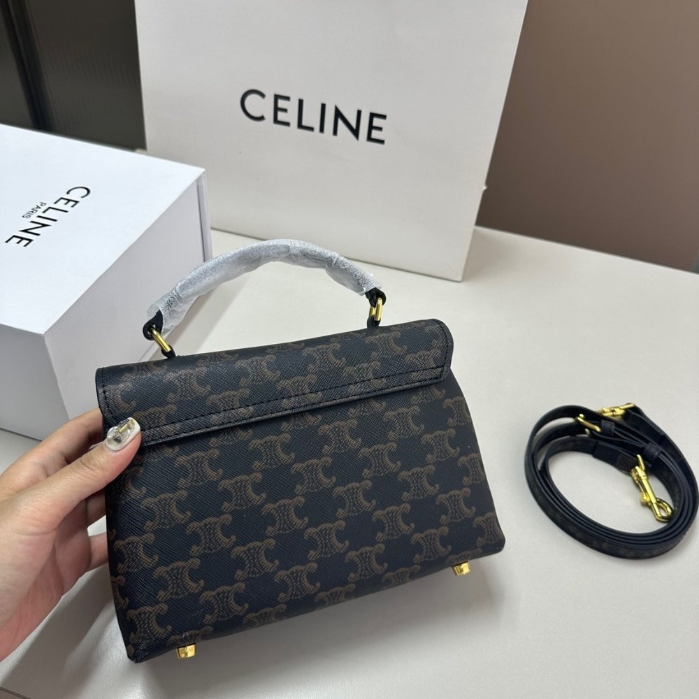 Ce1i*e Teen Nino Bag In Triomphe Canvas 20Cm 118112Frh 04Lu