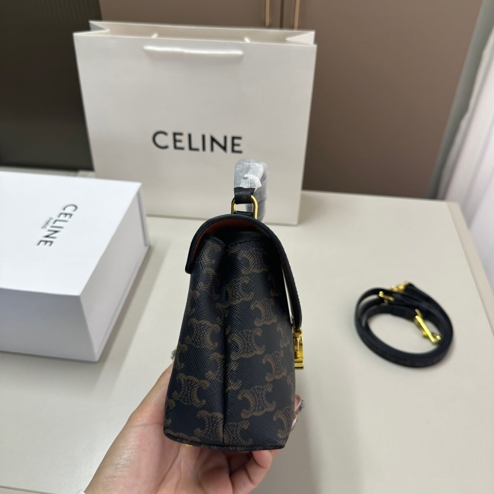 Ce1i*e Teen Nino Bag In Triomphe Canvas 20Cm 118112Frh 04Lu
