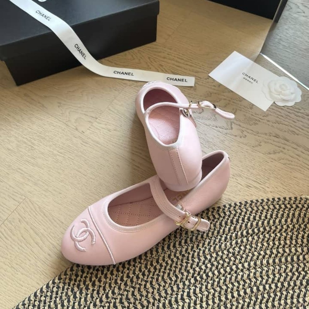 Ch**el Mary Jane Ballet Flat Ligh Pink