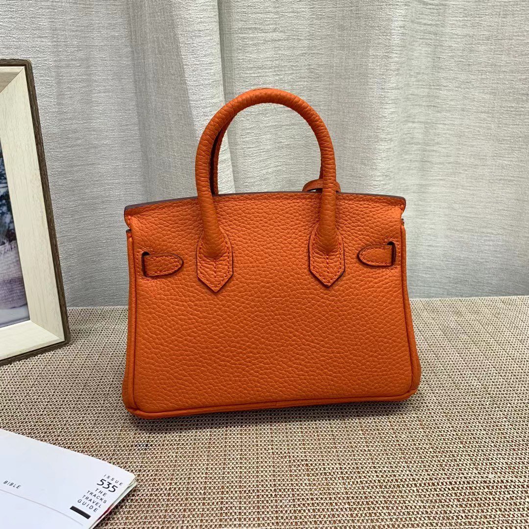 H**me5 Birkin Mini Gold Hardware Epsom Orange 20Cm
