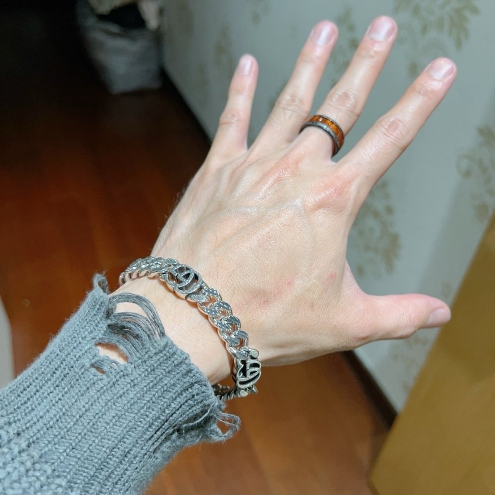 Gvc*1 Interlocking Bracelet Silver 675758 I4601 0926