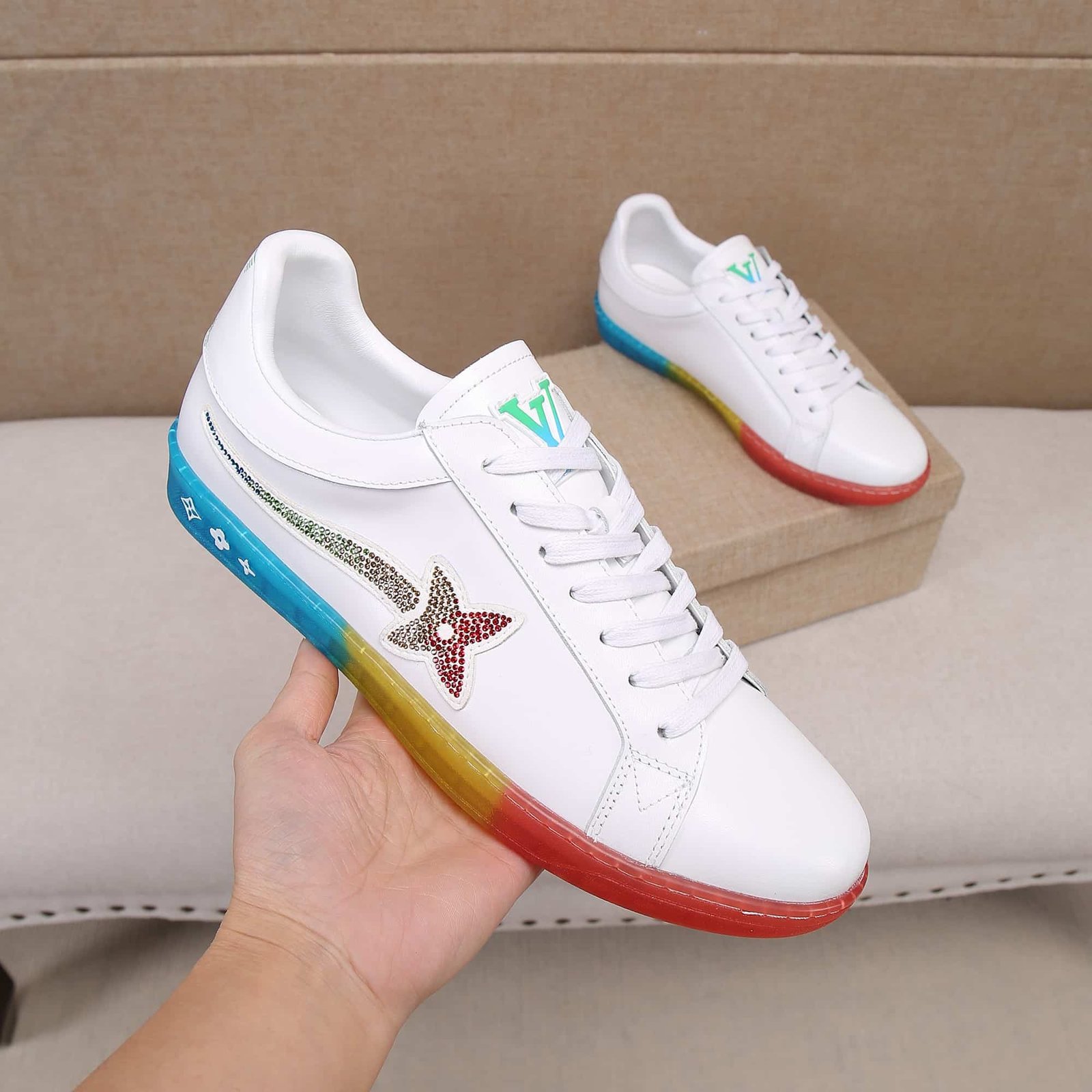 L0vis Vvtt0n Luxembourg Samothrace Sneaker White 1A9G05