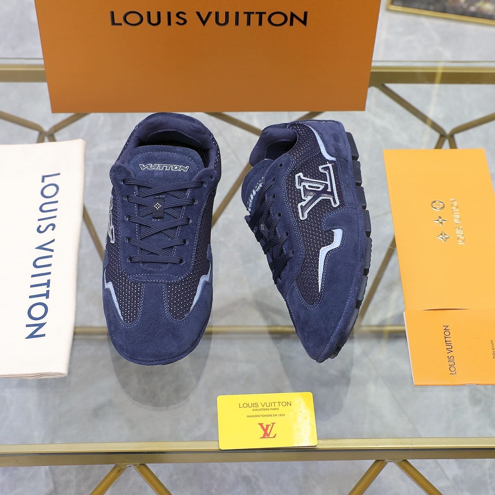 L0vis Vvtt0n Lv Rally Sneaker Navy Blue 1Ahu64