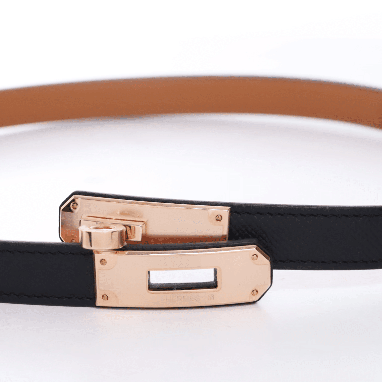 H**me5 Kelly 18 Belt Black And Rose Gold 18Mm H069853Cd89