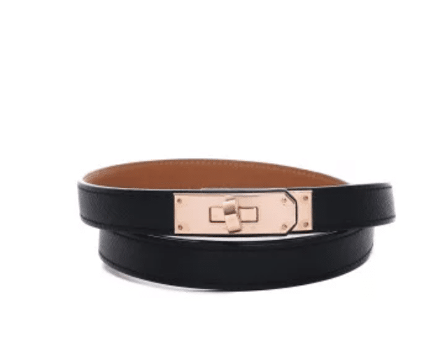 H**me5 Kelly 18 Belt Black And Rose Gold 18Mm H069853Cd89