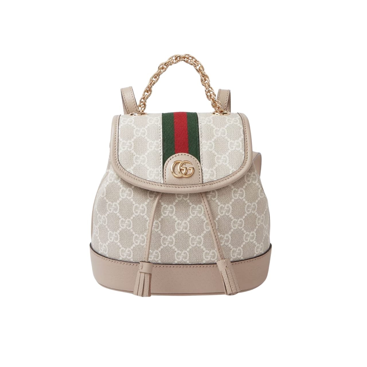 Gvc*1 Ophidia Gg Mini Backpack Cream 22Cm
