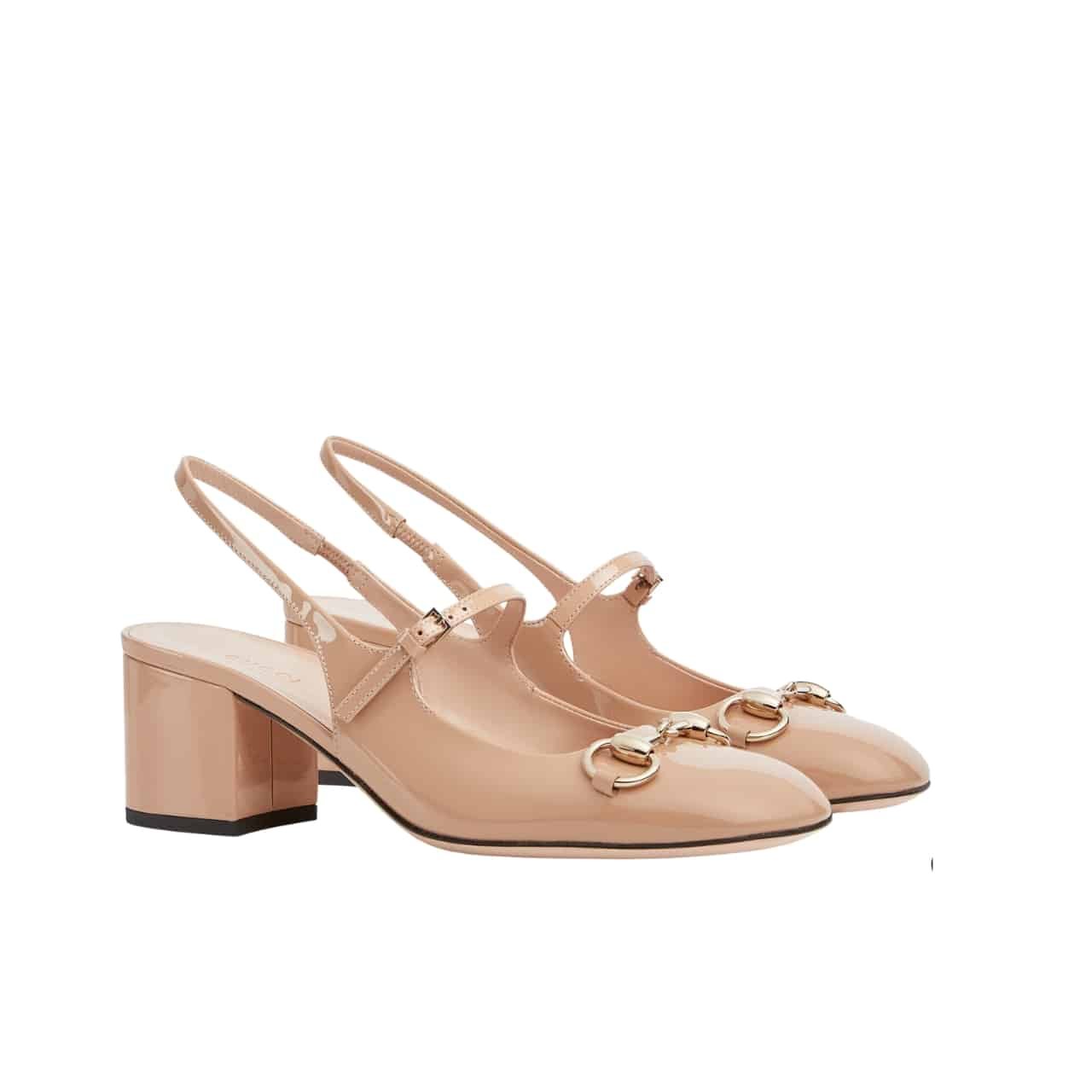 Gvc*1 Women’s Horsebit Pump Beige Leather