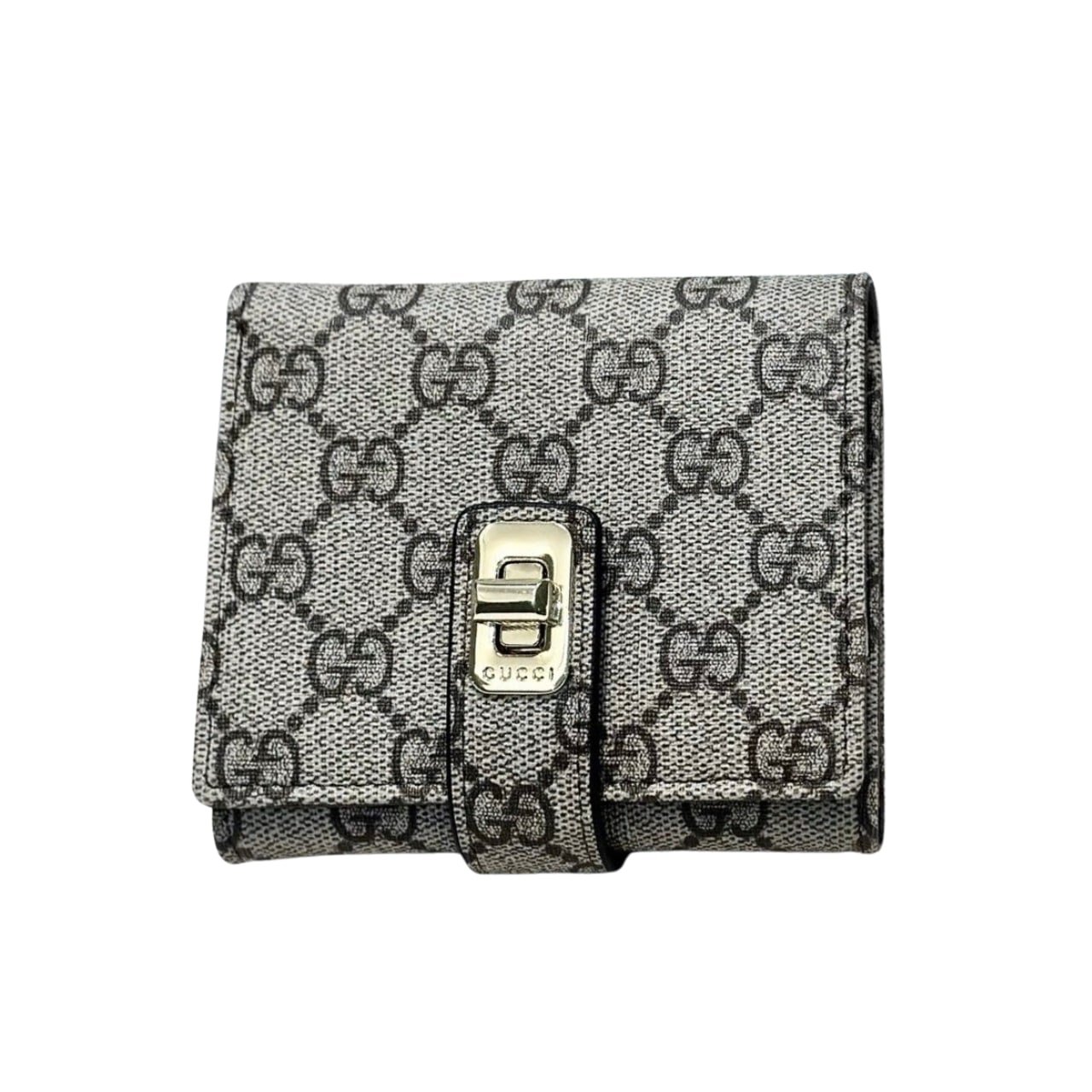 Gvc*1 Ophidia Short Wallet Canvas Grey 11Cm