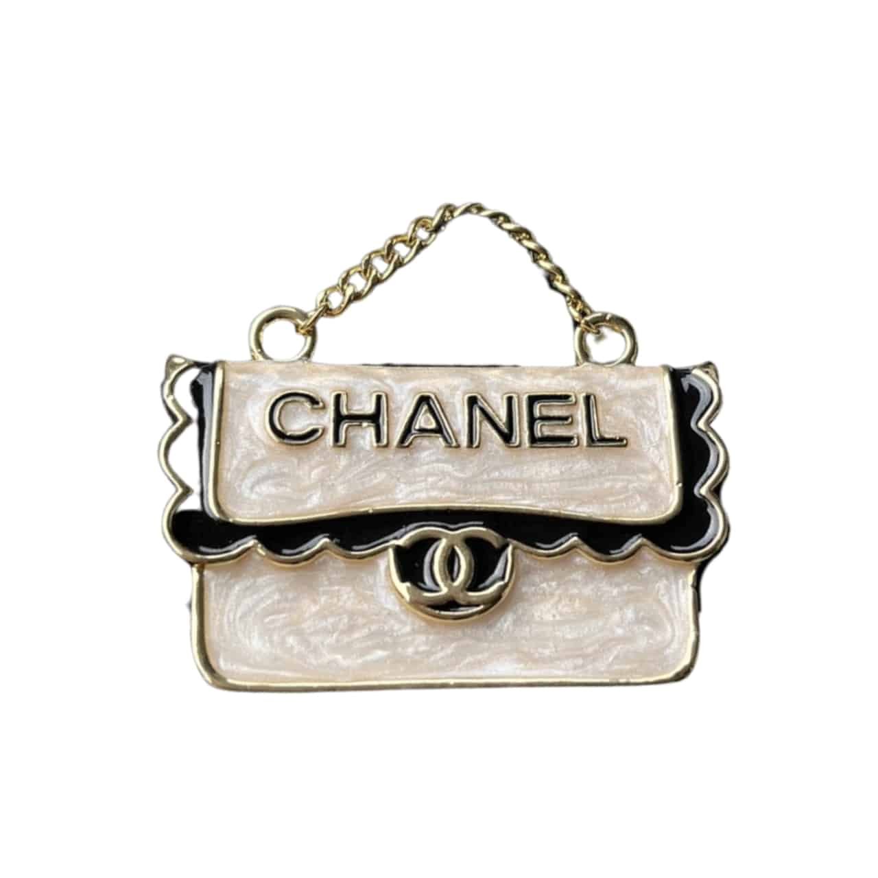 Ch**el Ch**el Bag Shaped Brooch