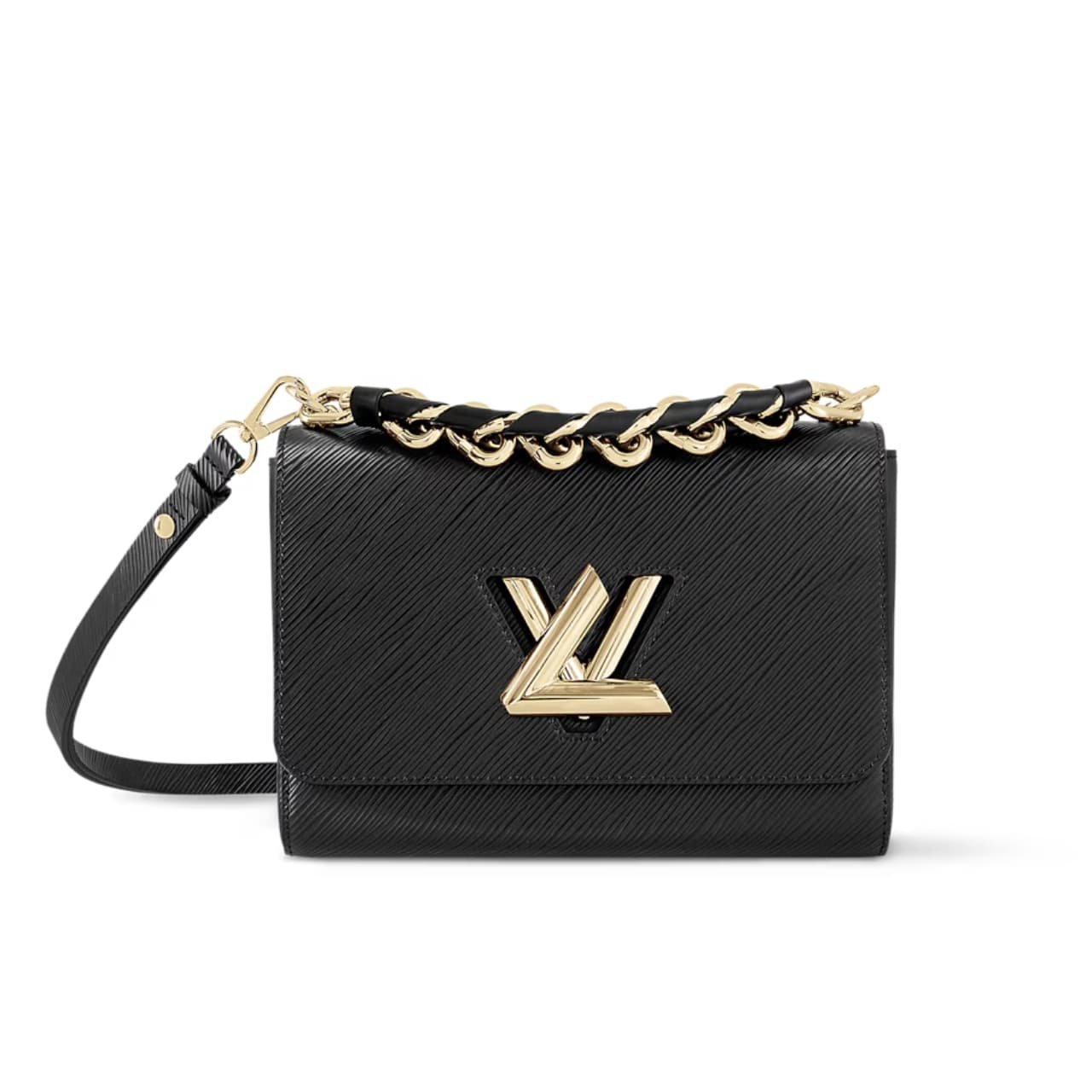L0vis Vvtt0n Lv Twist MM Handbag Black 23Cm