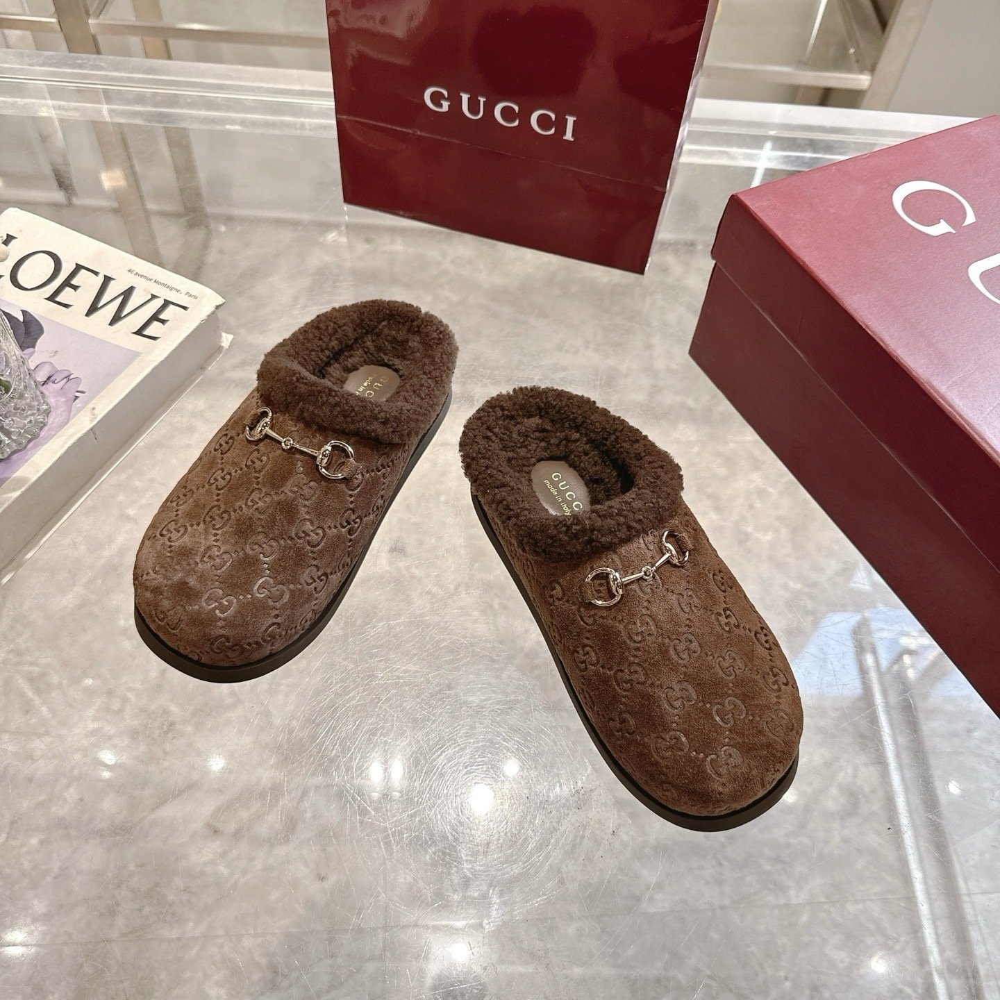 Gvc*1 Women Mule With Horsebit Dark Brown Gg 836057 Aae27 2042