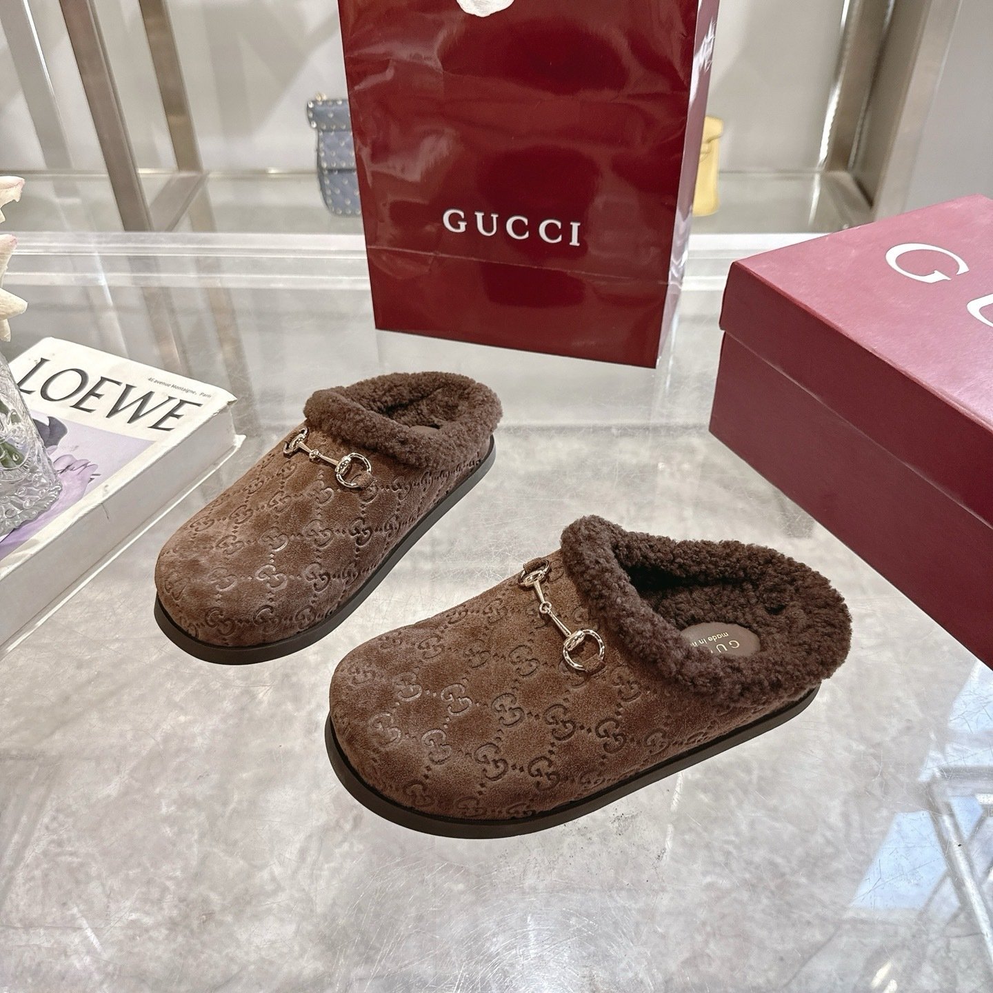 Gvc*1 Women Mule With Horsebit Dark Brown Gg 836057 Aae27 2042