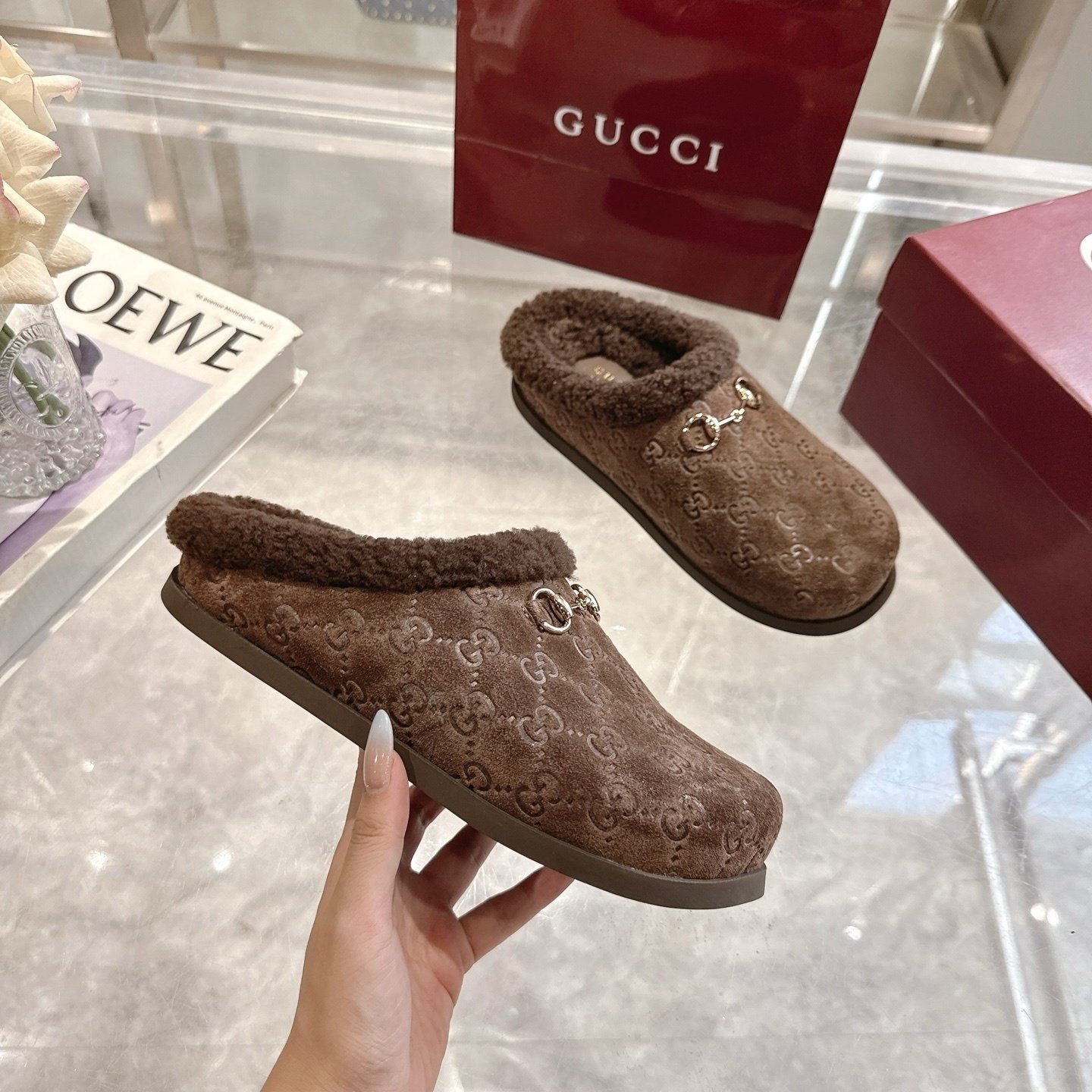 Gvc*1 Women Mule With Horsebit Dark Brown Gg 836057 Aae27 2042