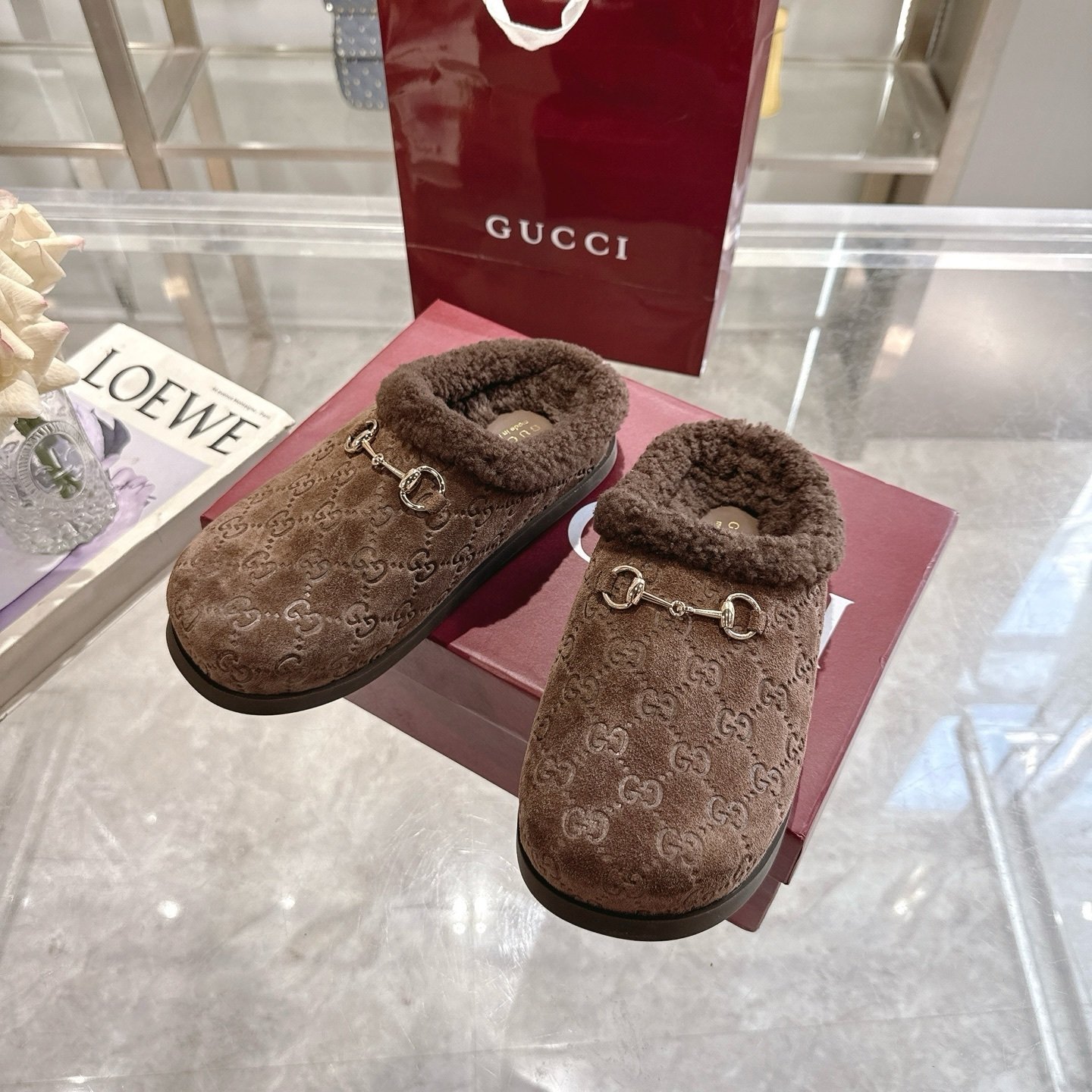 Gvc*1 Women Mule With Horsebit Dark Brown Gg 836057 Aae27 2042