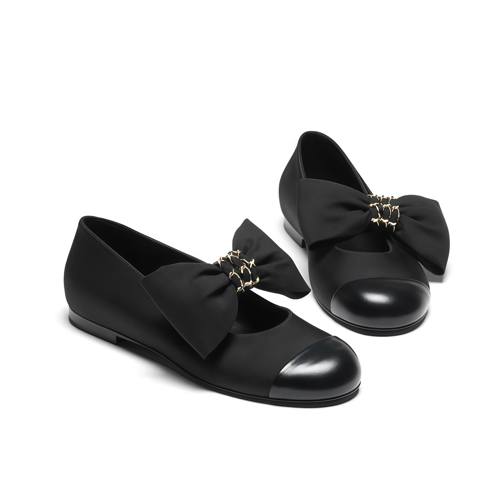 Ch**el Mary Janes Grosgrain Black G46811 B22270 94305