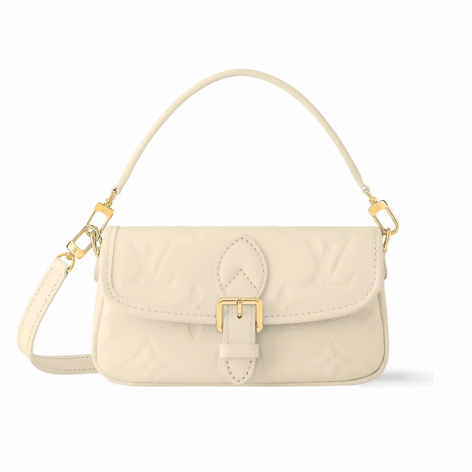 L0vis Vvtt0n Nano Diane Monogram Empreinte Leather Cream 19Cm