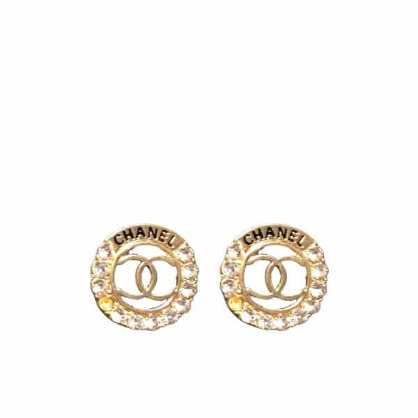 Ch**el Cc Earrings Gold