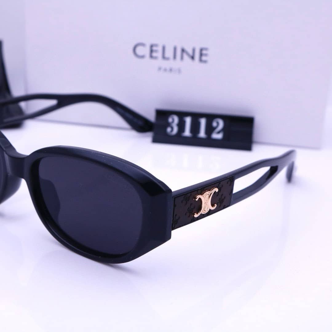 Ce1i*e Triomphe Hole Punch Sunglasses Black