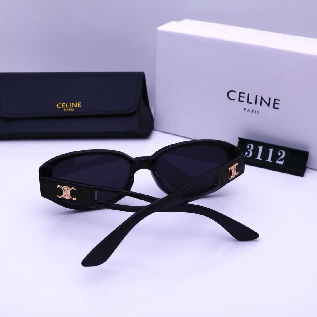 Ce1i*e Triomphe Hole Punch Sunglasses Black