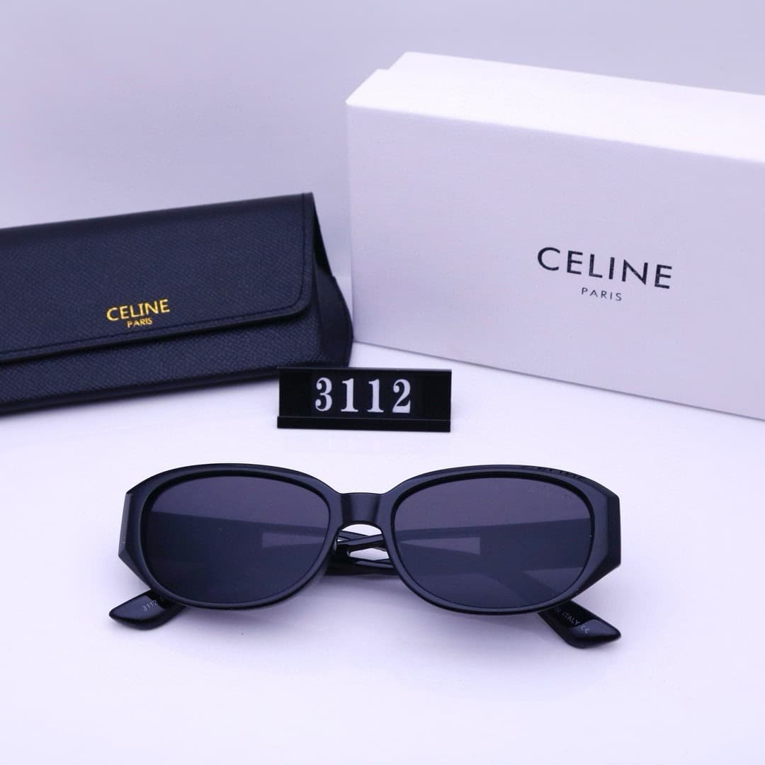 Ce1i*e Triomphe Hole Punch Sunglasses Black