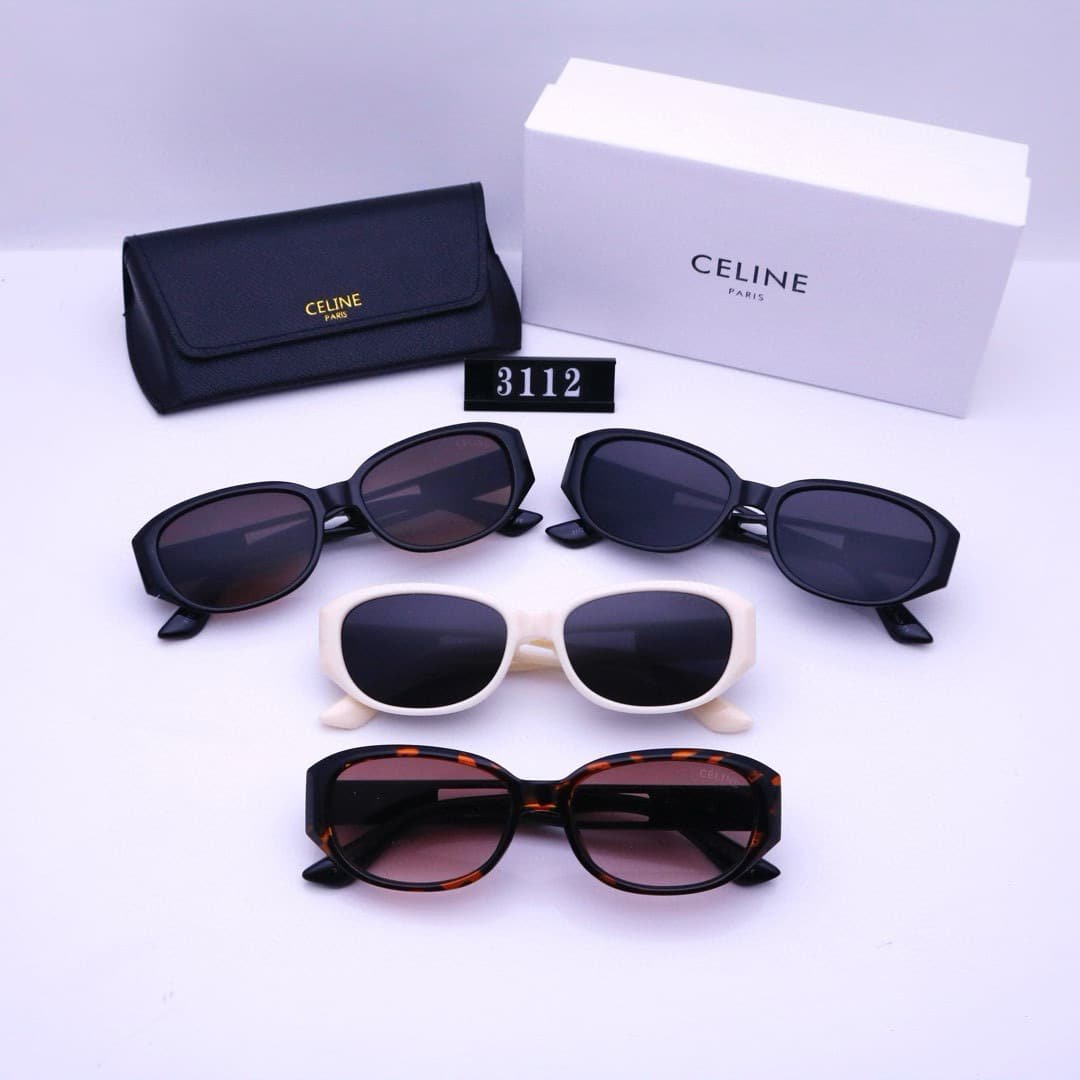 Ce1i*e Triomphe Hole Punch Sunglasses Black
