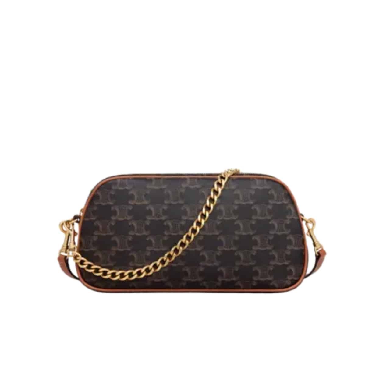 Ce1i*e Multi Bag In Triomphe Canvas And Calfskin Tan 26Cm 114122Bzj 04Lu
