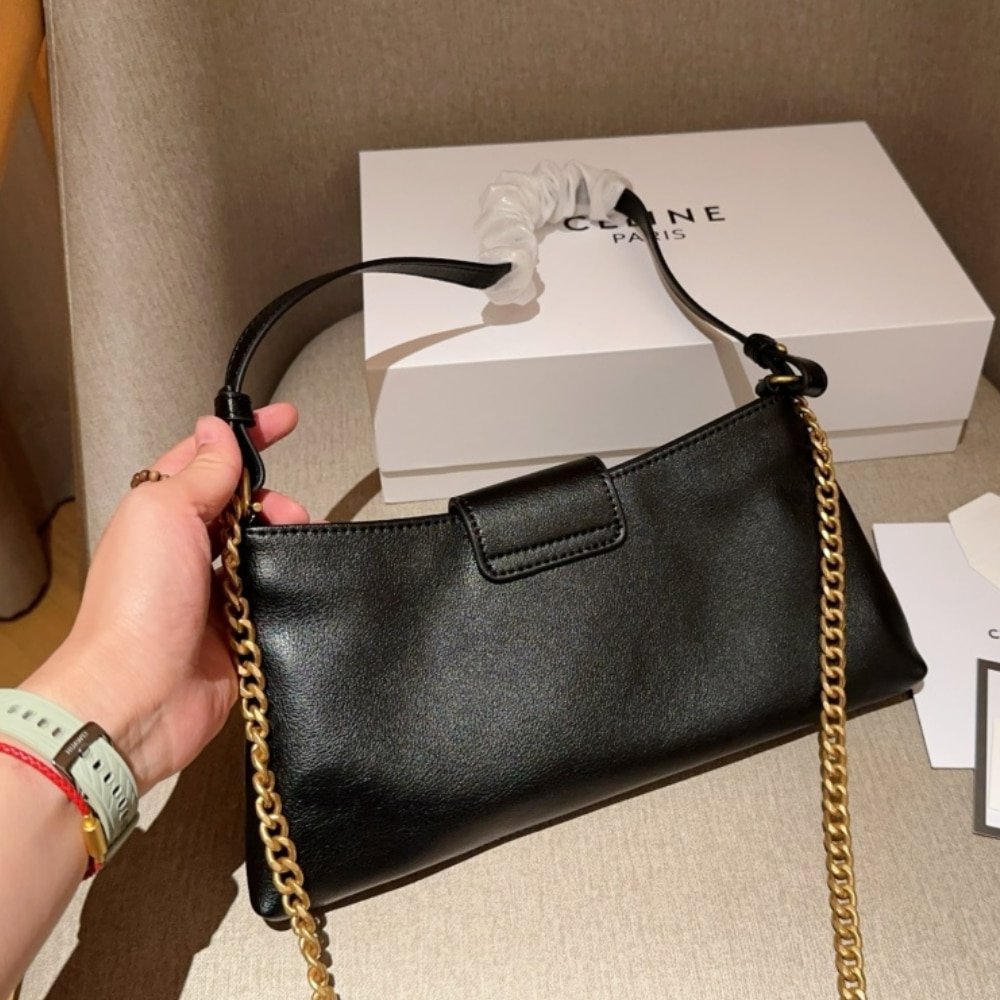 Ce1i*e Wiltern Clutch Triomphe Soft In Smooth Black 30Cm