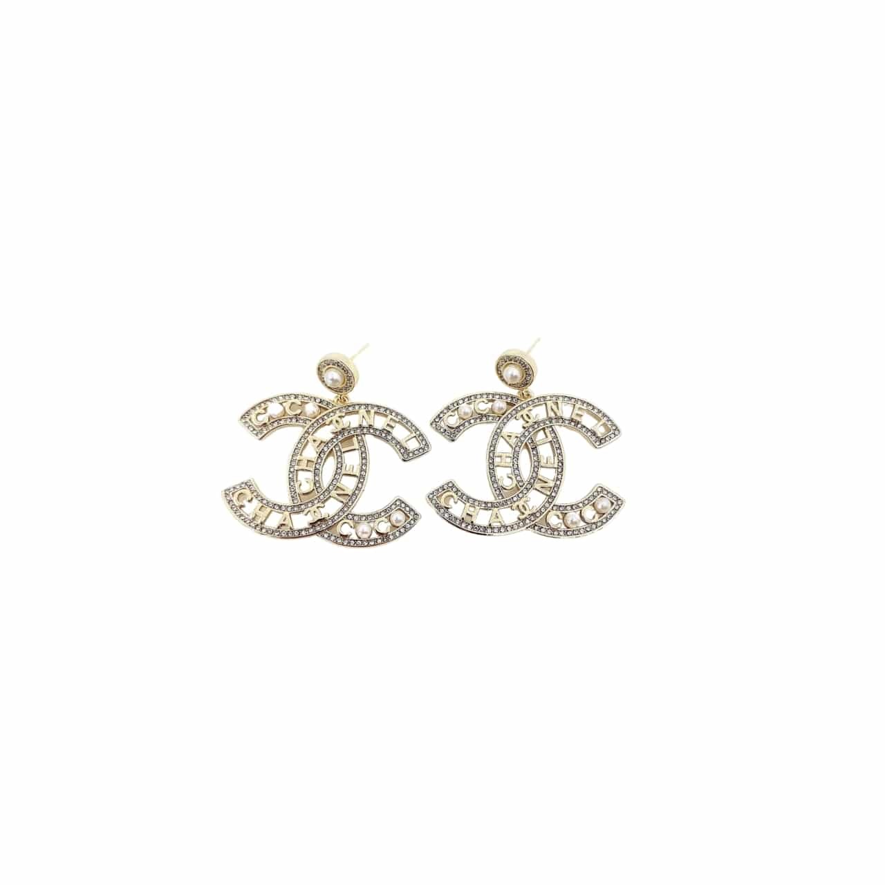 Ch**el Cc Gold Earrings