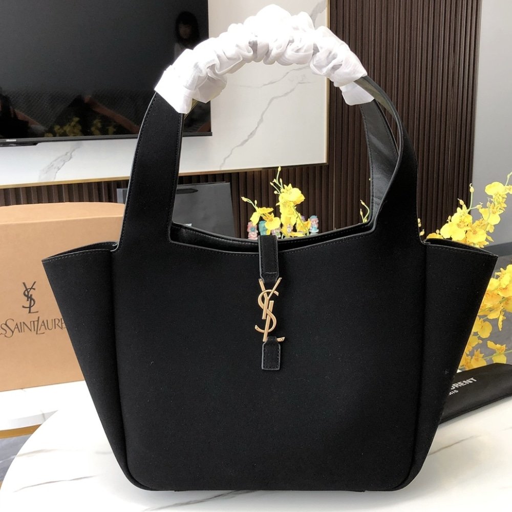 Sa1nt Lau*nt Le 5 À 7 Bea In Suede Black 55Cm