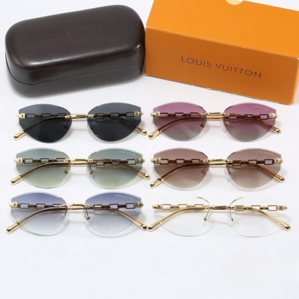L0vis Vvtt0n Iconique Féline Sunglasses Purple