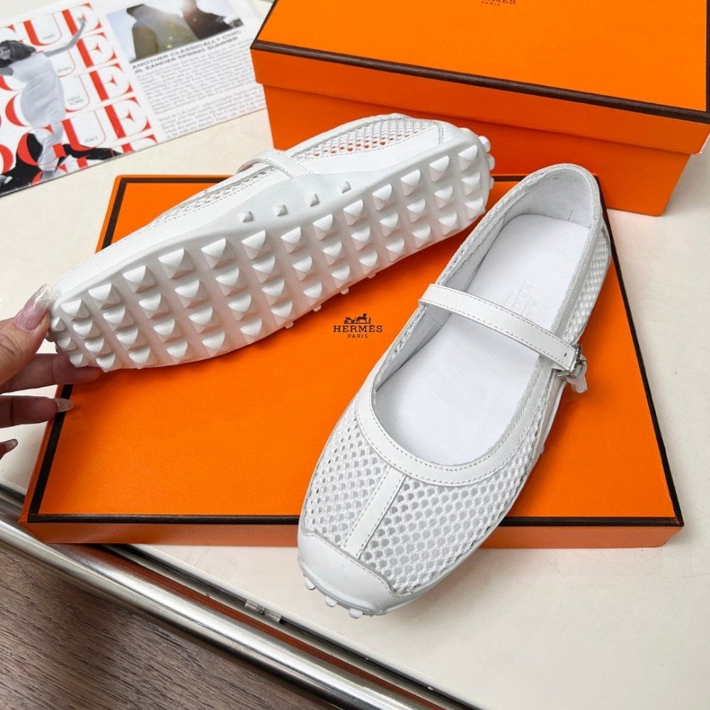H**me5 Kichu Ballet Flats Blanc H251170Z 90380