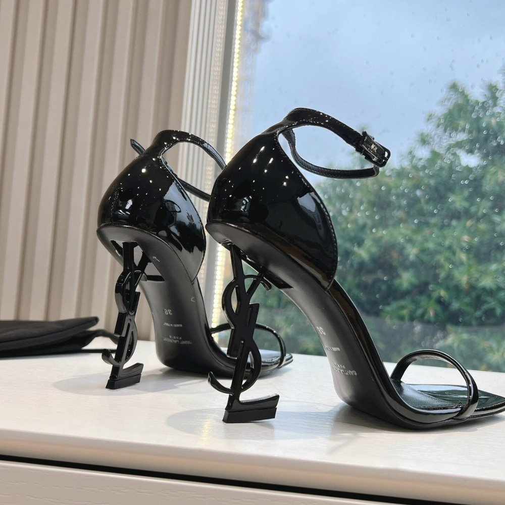 Sa1nt Lau*nt Opyum Sandals In All Black 5576620Npvv1000