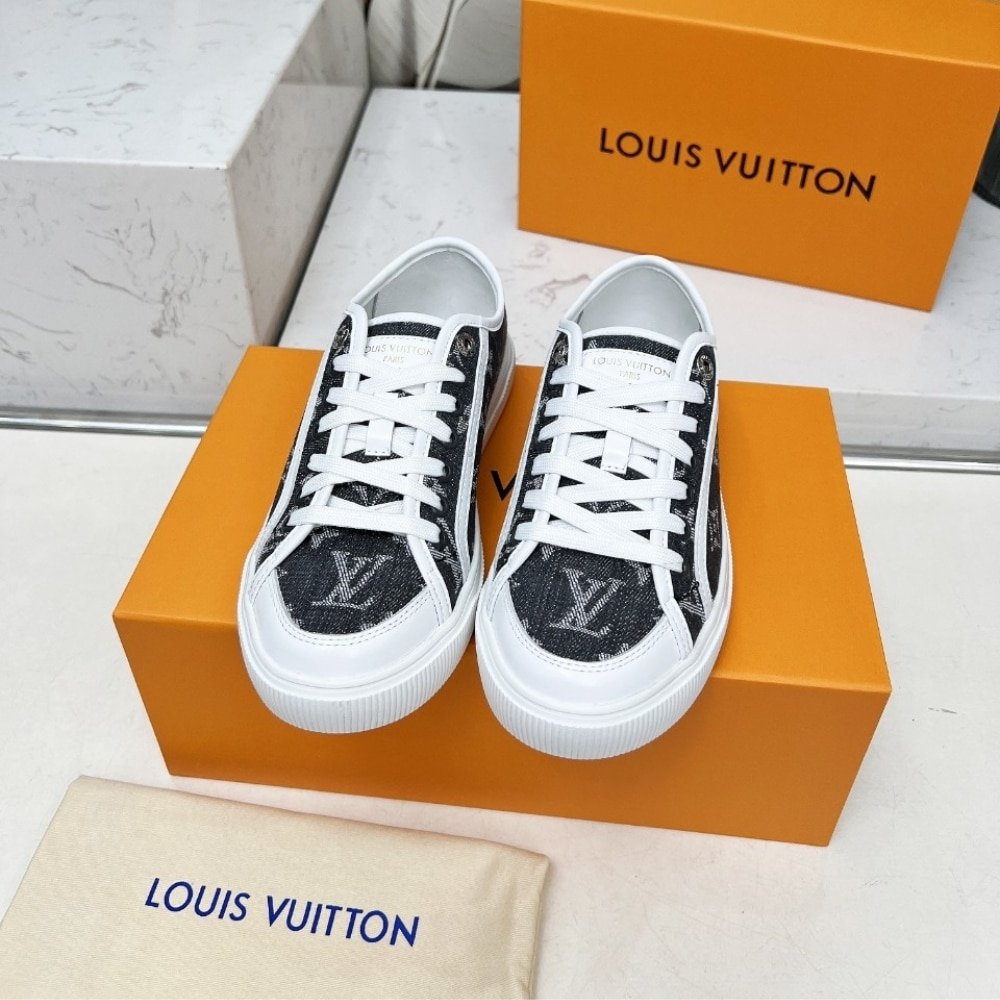 L0vis Vvtt0n Lv Lagoon Sneaker Denim Gris 1Agygk
