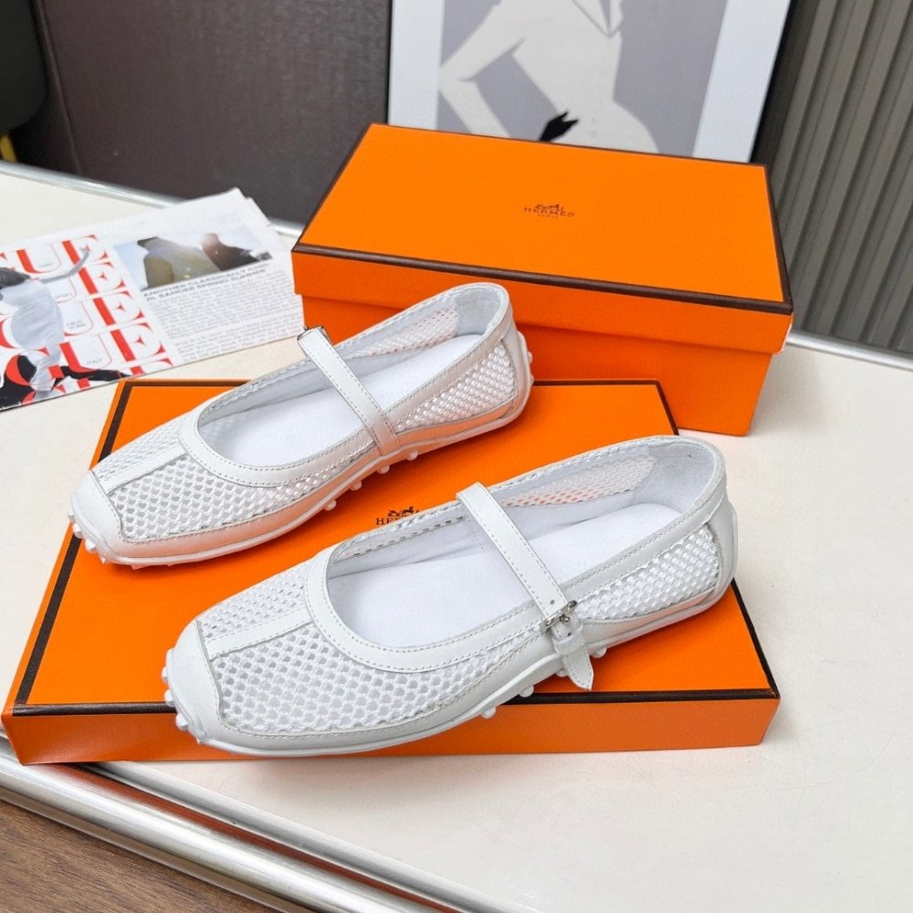 H**me5 Kichu Ballet Flats Blanc H251170Z 90380