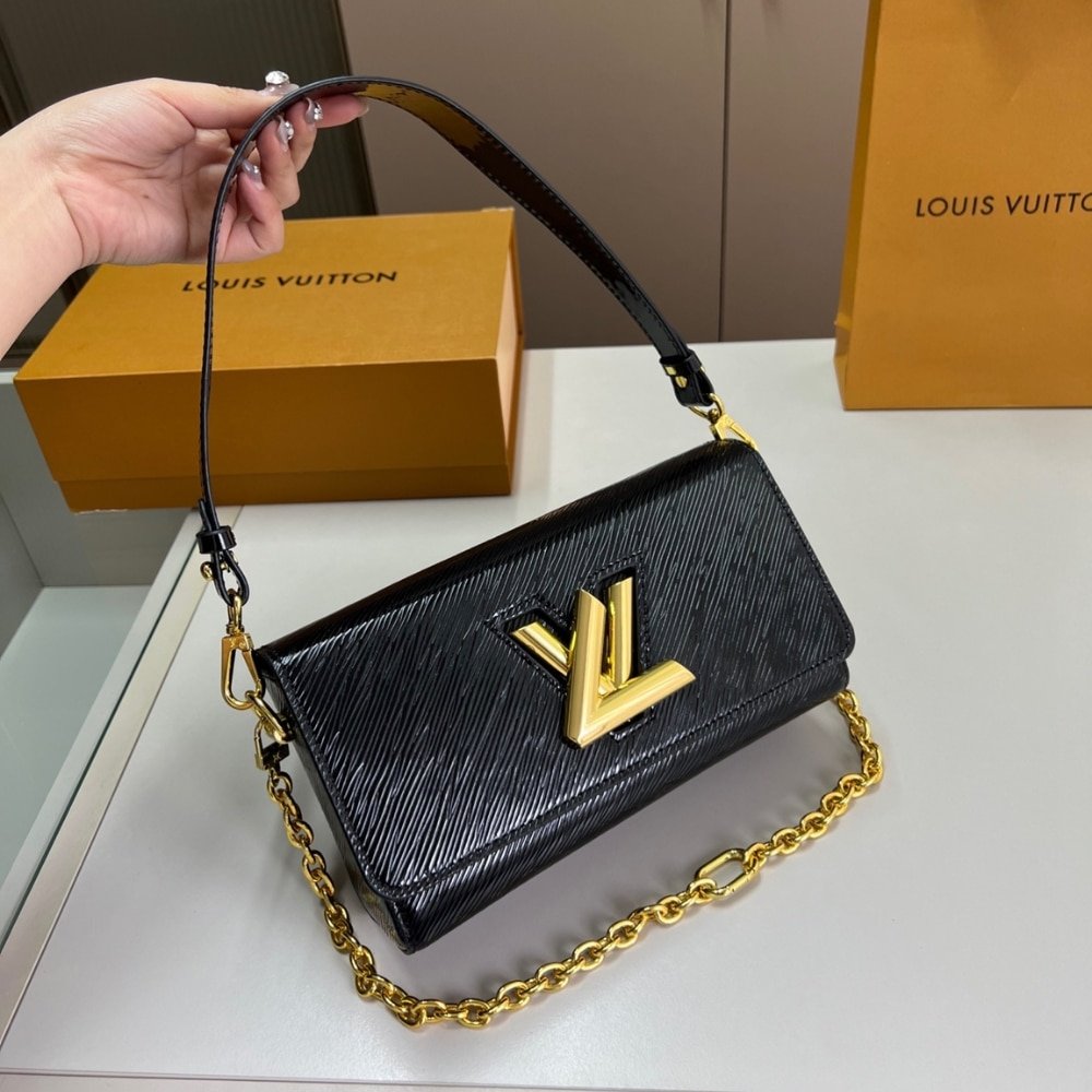 L0vis Vvtt0n Twist West Bag Epi Black 23Cm M24549