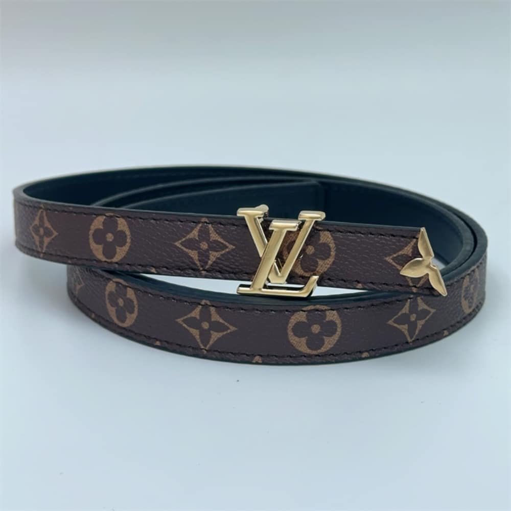 L0vis Vvtt0n Pretty Lv Double Sided Belt Black 20Mm M8232X