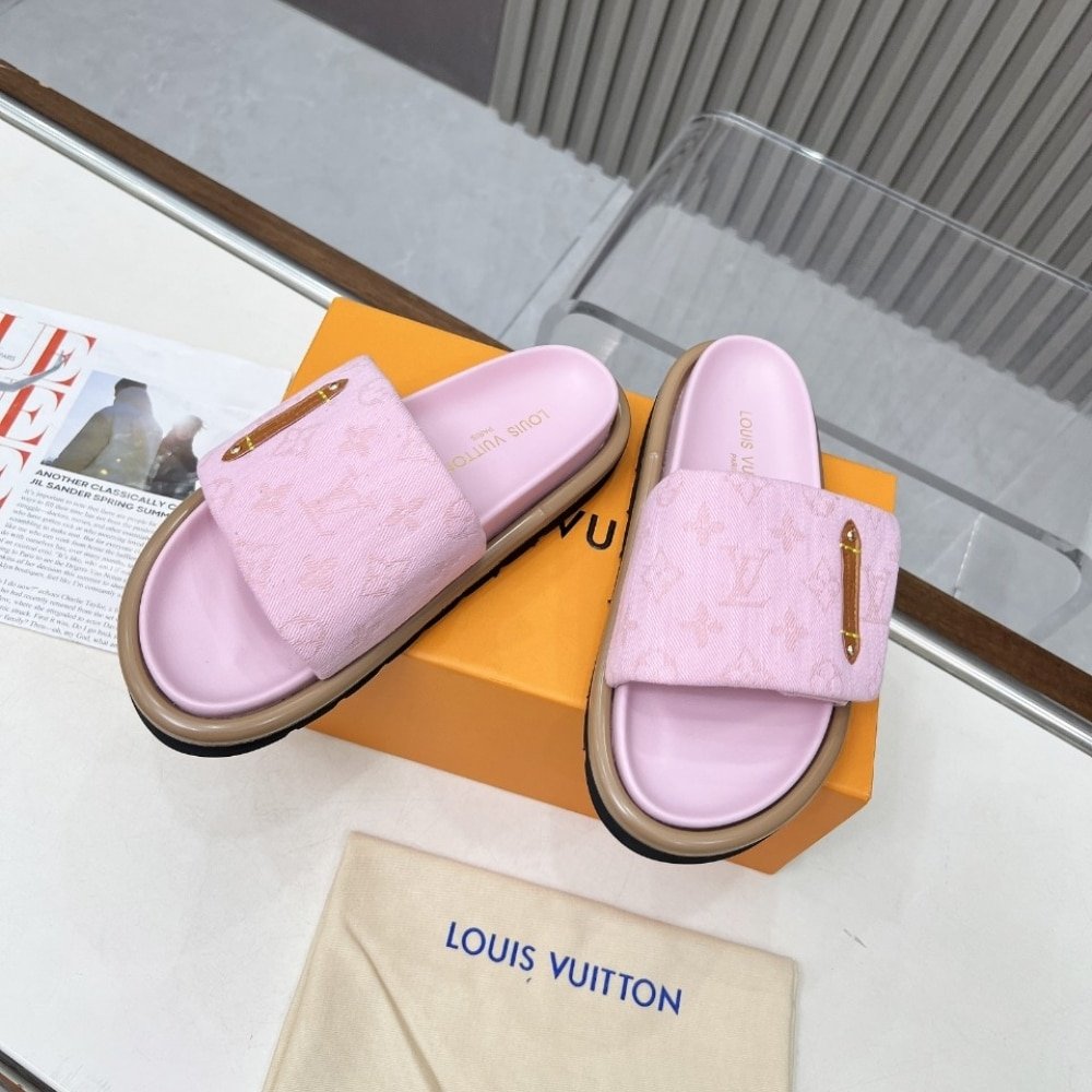 L0vis Vvtt0n Pool Pillow Flat Comfort Mule Rose 1Aguzd