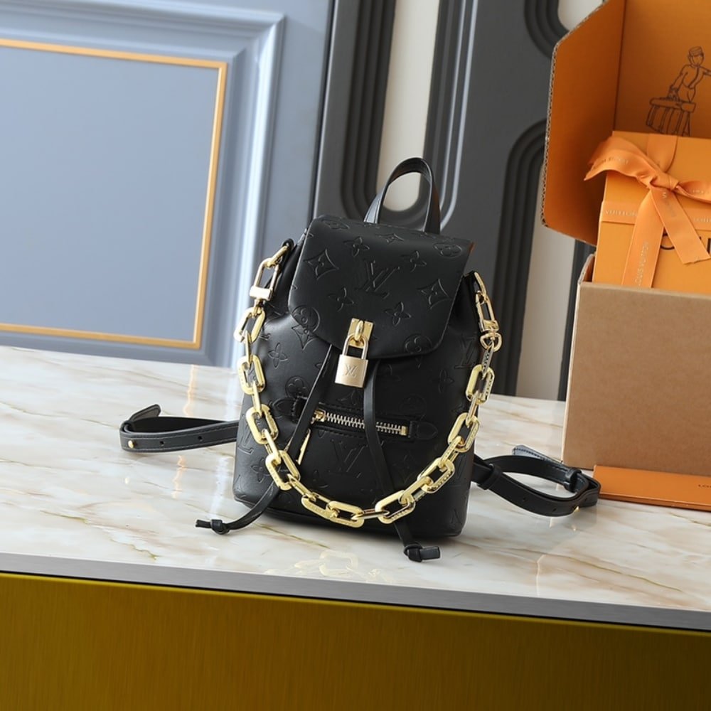 L0vis Vvtt0n Coussin Backpack Mini Black 15Cm M13387