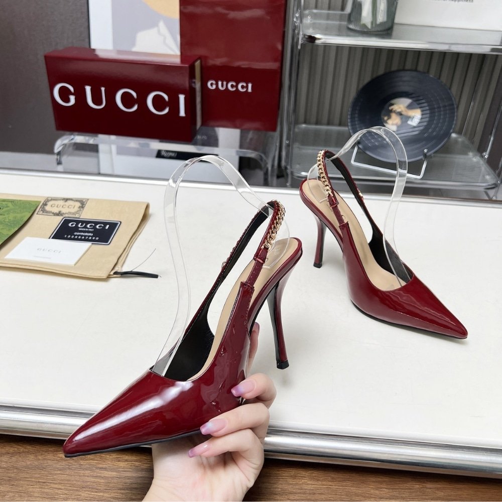 Gvc*1 Signoria Slingback Pump In Rosso Ancora Red 783821 Bnc80 6207