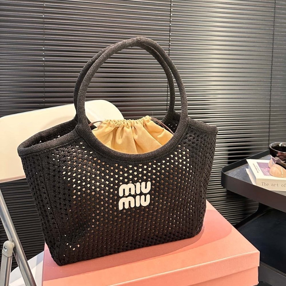 M1um1u Ivy Mesh Bag In Black 27Cm 5Bg281 2F8E F0N12 V Ooo