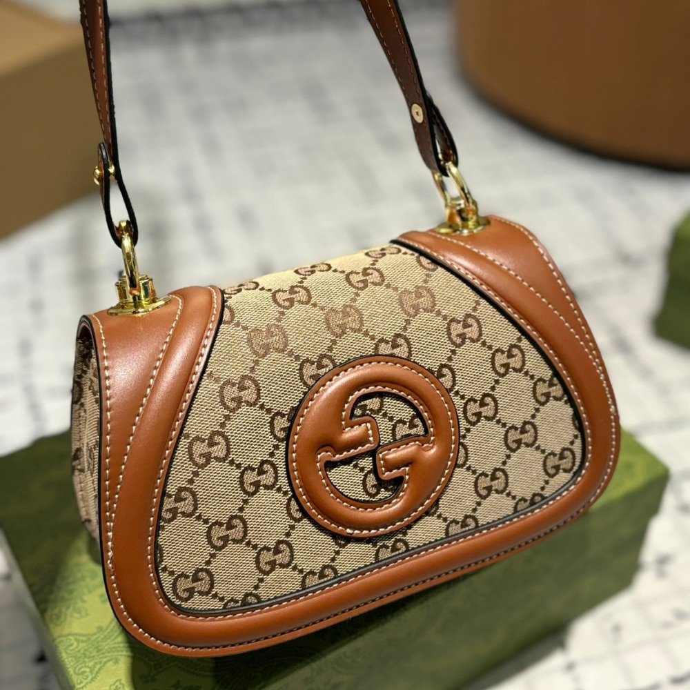 Gvc*1 Blondie Mini Shoulder Bag Beige And Brown 22Cm 815700 Haakg 9755