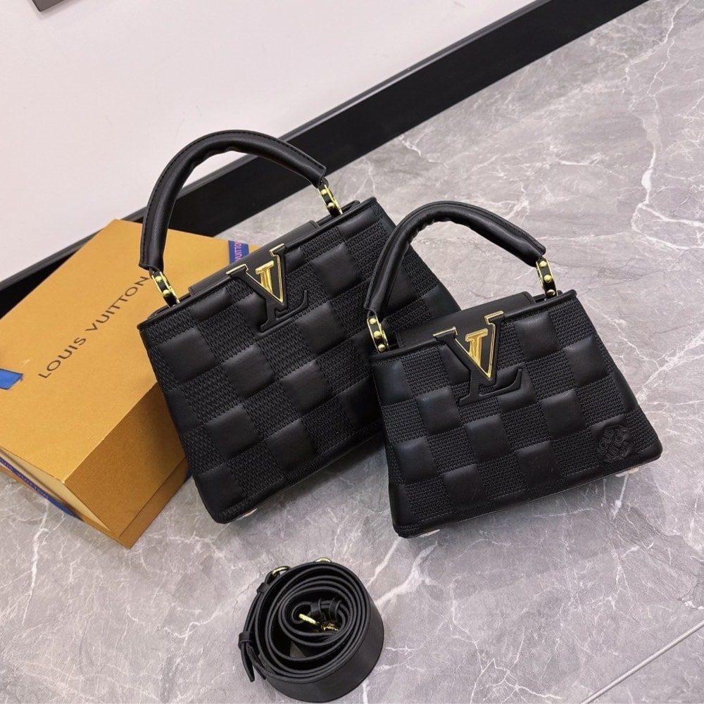 L0vis Vvtt0n Capucines BB Bag Damier Black 27Cm M59225