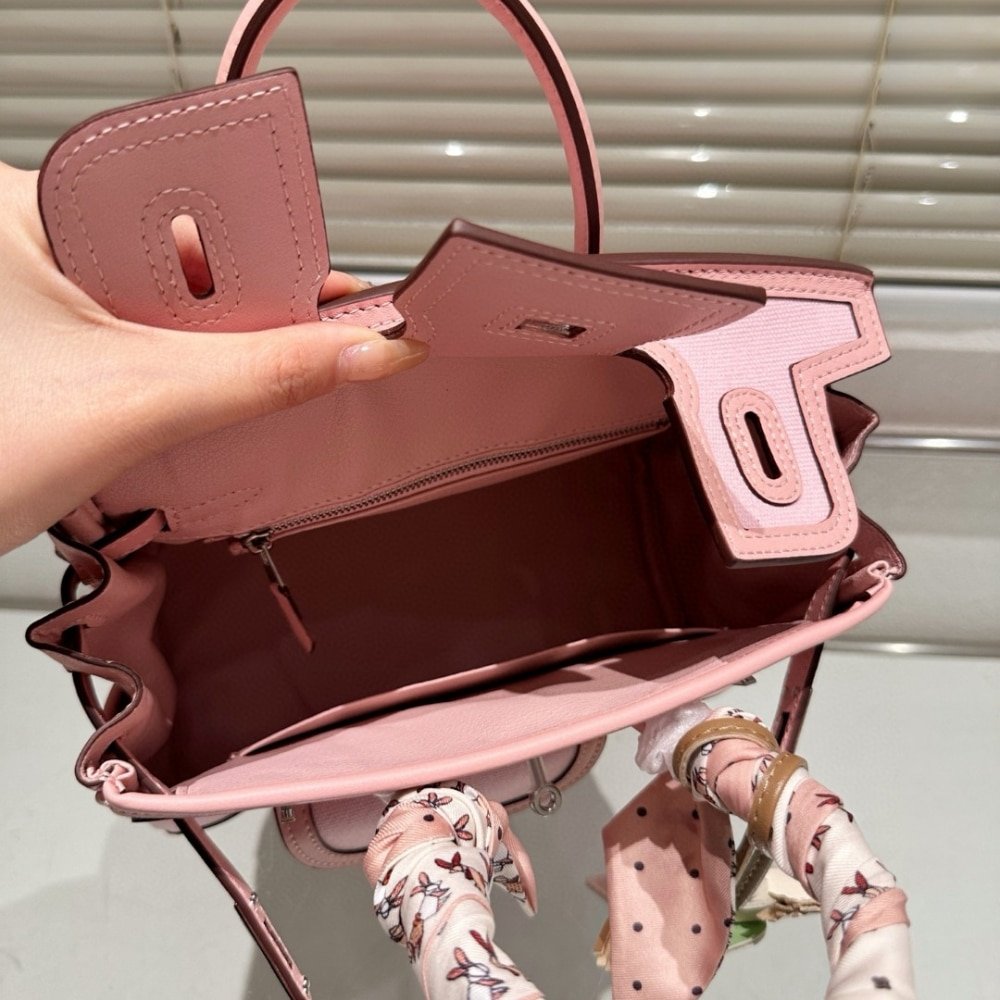 H**me5 Birkin 25 Cargo Travel Bag Pink 25Cm