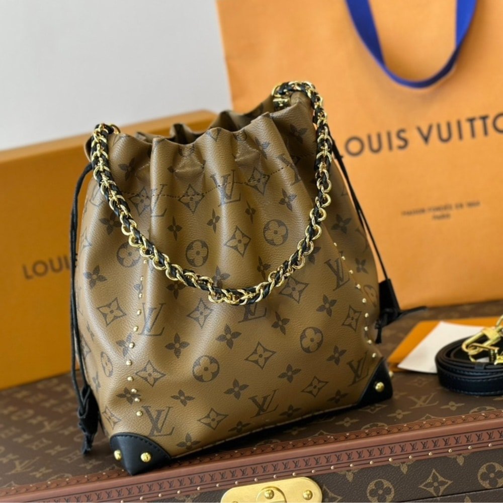 L0vis Vvtt0n Noé Trunk PM Bag Monogram Reverse Brown 20Cm M13324