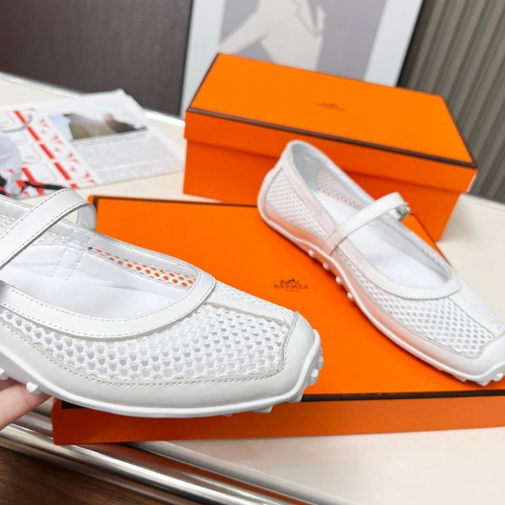 H**me5 Kichu Ballet Flats Blanc H251170Z 90380