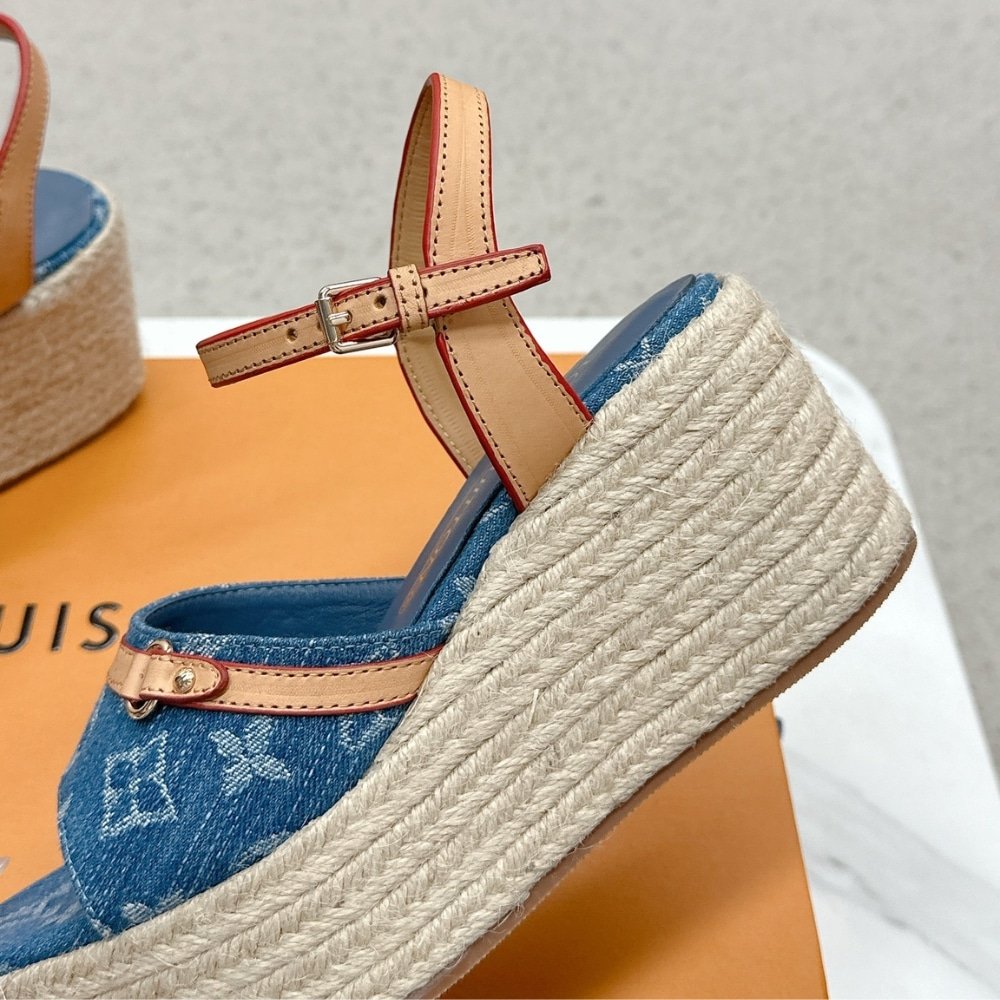 L0vis Vvtt0n Helios Wedge Sandal Denim Blue 1Acizj